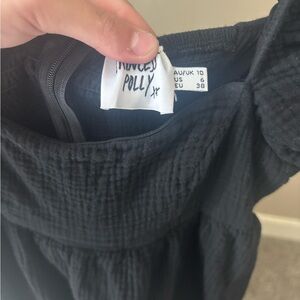 Princess Polly Black Textured Romper